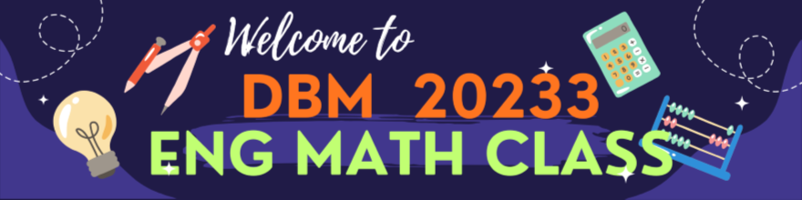 DBM20233  ENGINEERING MATHEMATICS 